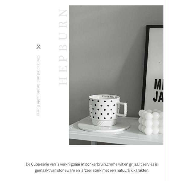 Experience The Elegance Of Black And White Ceramic Mug Coffee Cup For Business Gifts