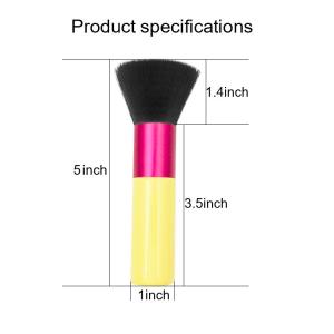 Synthetic Hair 12.8*2.5cm Telescopic Foundation Makeup Brushes