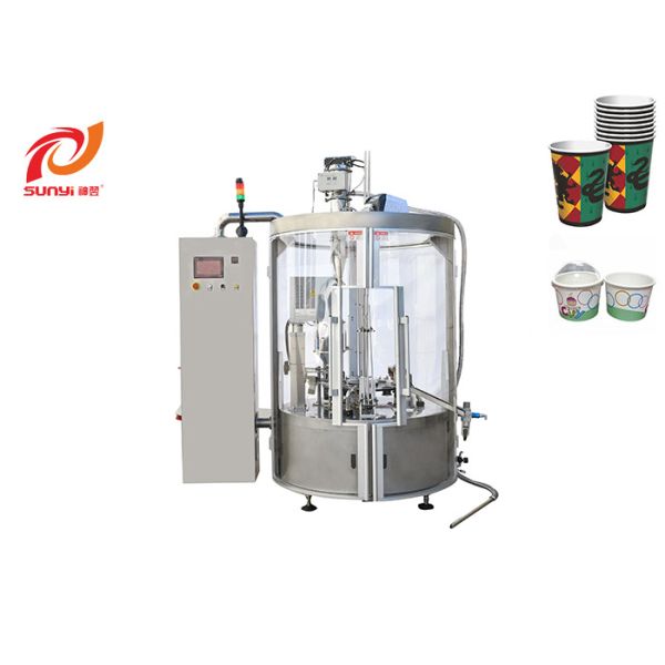 SKP-1N Rotary Yoghurt Plastic Cup Filling Packaging Machine