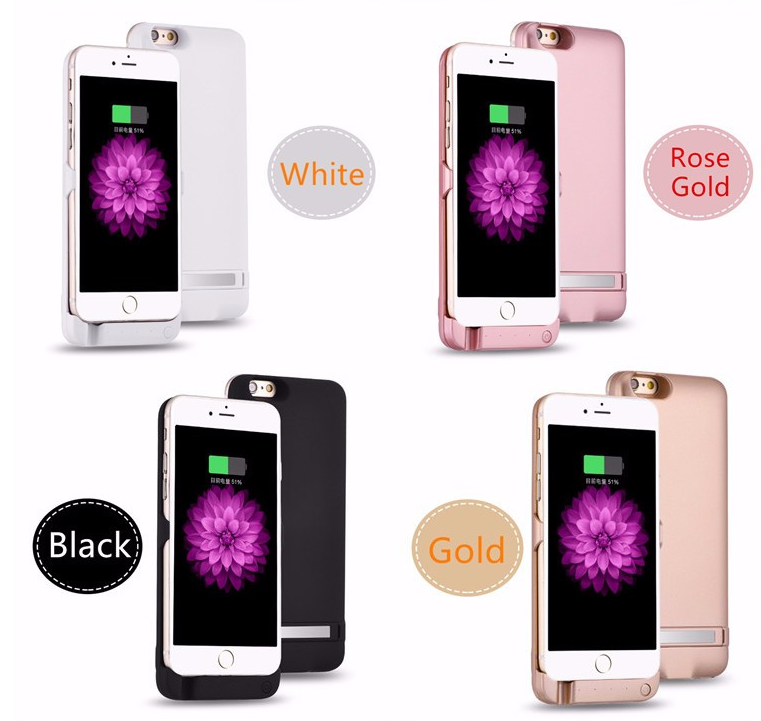Wireless 8000mAh Back Clip Battery Charger Power Bank For iPhone 6 6s 6plus