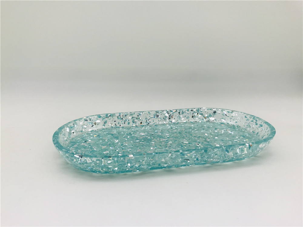 Polyresin bathroom decor olivia shape sparkle powders home supply beautiful decorative for bathroom