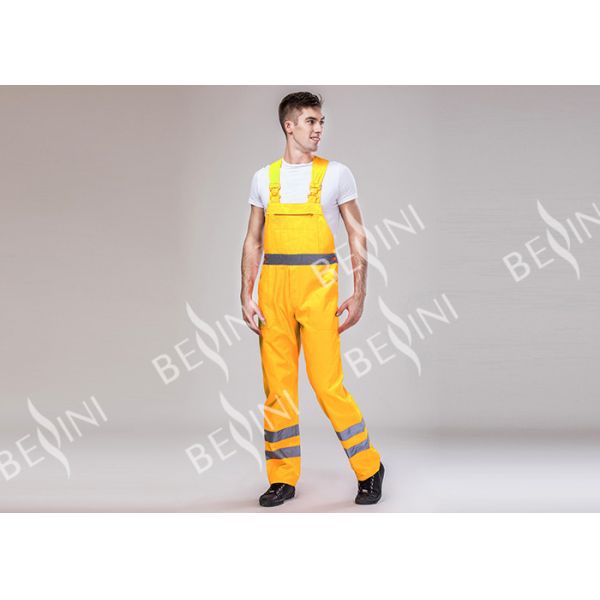 Lightweight Construction High Visibility Clothing , Reflective Safety Apparel