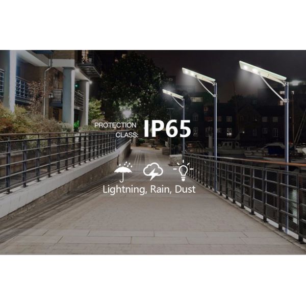 Outdoor lamp garden solar led street light with solar panel 30w