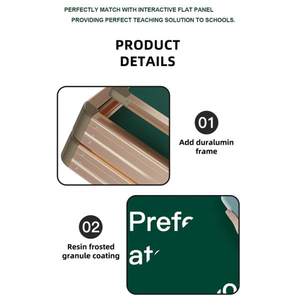 Qtenboard Blackboard Teaching School Classroom Push and Pull Green Board Smart Board Accessories