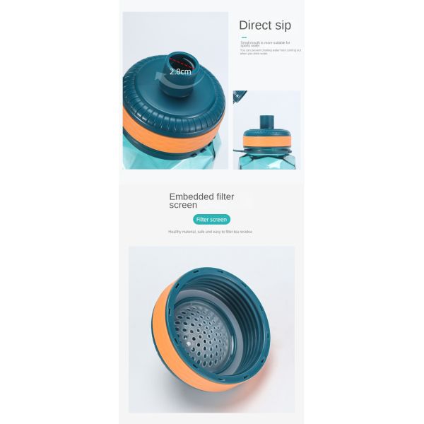 Food Grade No Odor 800ml/1000ml/1400ml/2000ml Water Bottle Bpa Free Plastic Water Bottles High Temperature Resistance Customized Acceptable