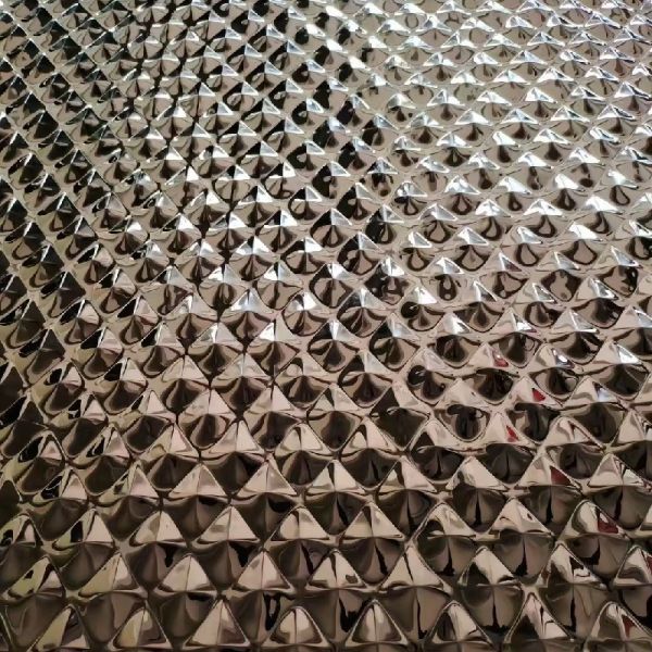 Bronze Gold Sliver Color 201 304 316 430 Embossed Stainless Steel Sheet / SS Sheet