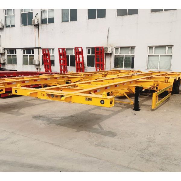 New 40ft Container Semi Trailers Truck Semi-trailer 20 feet Skeleton Semi Trailers