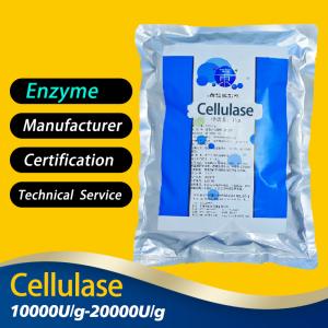 Quality 20000U/G Cellulase Enzyme Powder Strain Cultivation Bases for sale