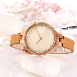 Women Unique Wood Watches Stylish Analog Quartz Wooden Watch