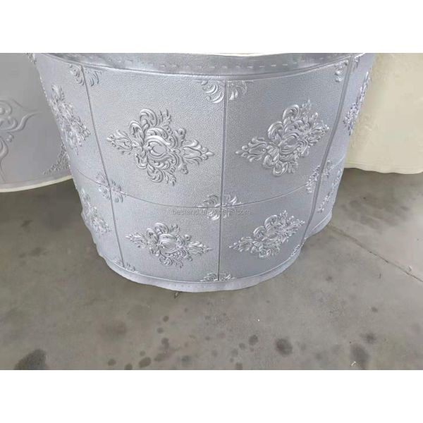 Geometric 3D PE Foam Wallpaper Green Waterproof Self Adhesive 3D Foam Wall Stickers