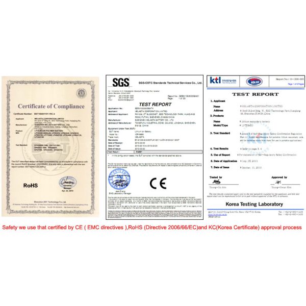 LiFePO4 Prismatic Battery Pack LFP904985 3.3V 3000mAh with PCM, Nct