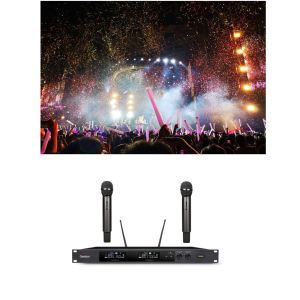 Quality Stronger Clearer Signal Wireless Microphone System Great Frequency Response for sale