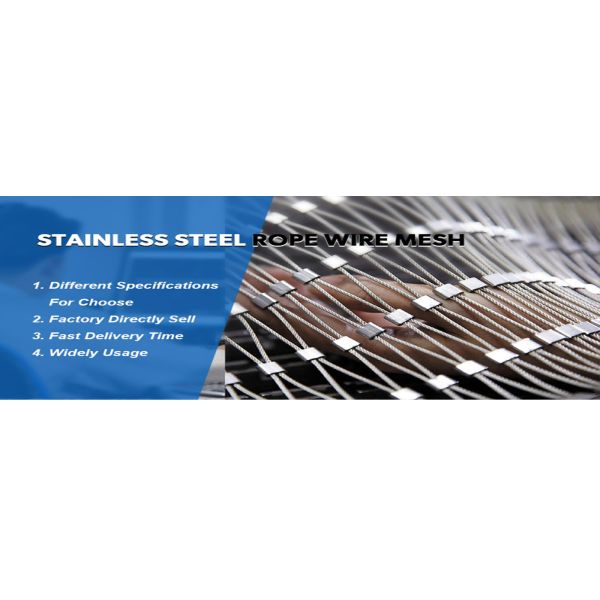 Monkey tiger enclosure mesh zoo Animal enclosure mesh netting ferruled cable netting mesh