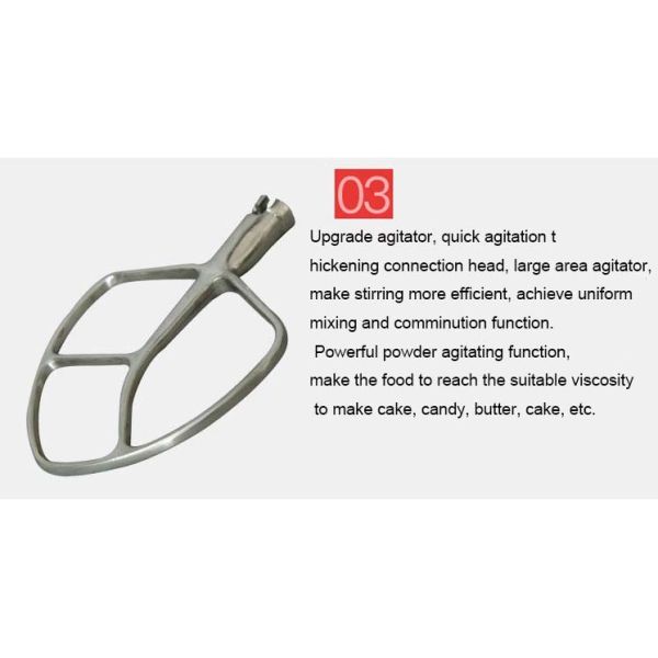 7L F type electric multifunctional milk mixer beater with aluminium alloy body