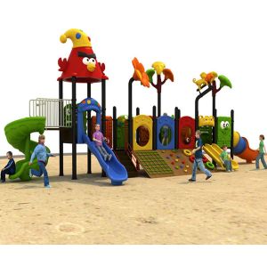 Residential Kids Plastic Playground Equipment Antistatic Antiskid Crackproof