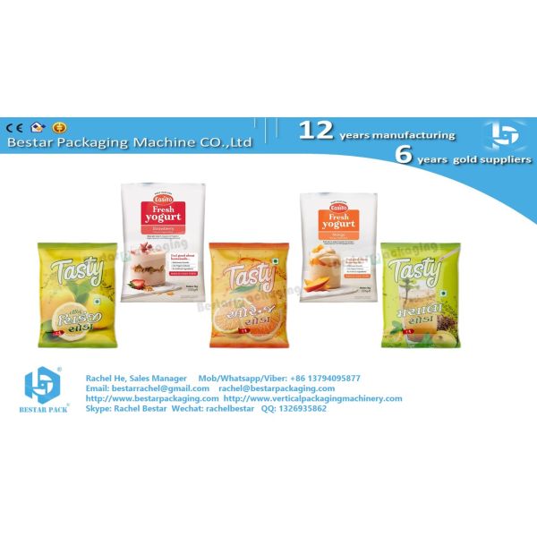 How to make the ice gel bag by Bestar liquid packaging machine with pump BSTV-160S