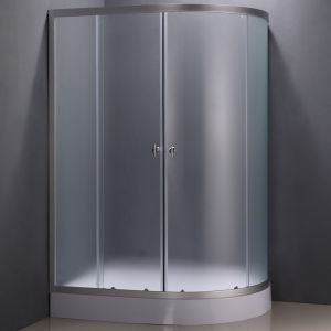 Quality 1150x800x1950mm 4mm Self Contained Shower Units Silver Aluminum Frame for sale