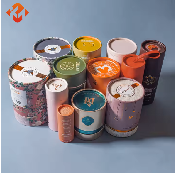 Environmentally friendly craft packaging tea paper tube customized cylindrical
