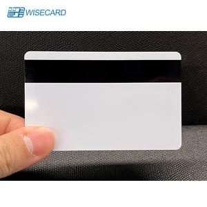 Quality SLE4442 Chip Smart Card Pearl White Blank PVC Cards With Magnetic Strip for sale