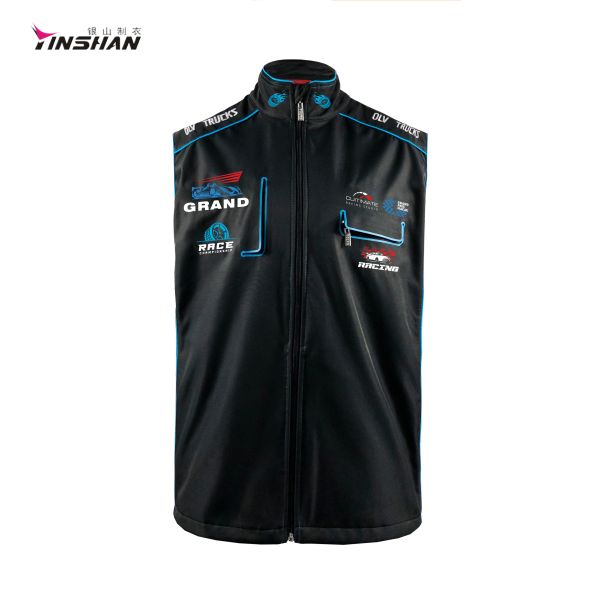 Woven Custom Men's Utility Vests for Horse Riding Jacket Long Sleeves Uniform