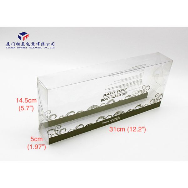 Custom Printed Plastic Boxes Offset Printing Reusable Design Size 31X5X14.5cm