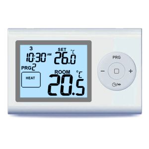Quality Weekly Programmable Boiler Room Thermostat Digital , Wireless Heating Thermostat for sale