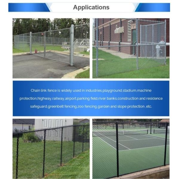 Galvanized Iron 8 Foot Tall Chain Link Fence , 3mm Cyclone Mesh Gates Rust Resistant