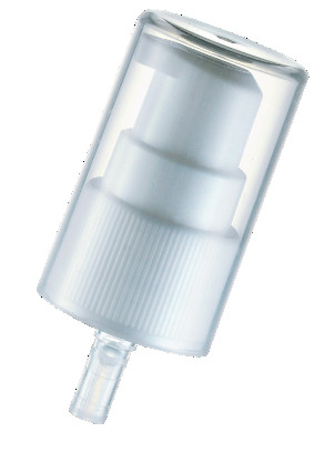 18/410 20/410 24/410 Cosmetic Lotion Pump 0.25ml Dosage PP Treatment Pump Top With Clear Cap