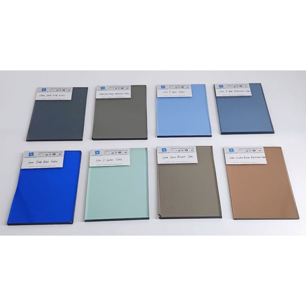 Photo of tinted float glass 5mm Tinted Float Glass Ford Blue / Euro Grey / Ford Green / Bronze Tinted Glass
