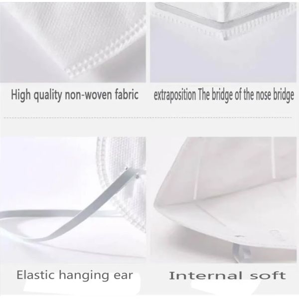 95% Filter Efficiency KN95 Medical Mask Non Woven Fabric Material Anti Virus