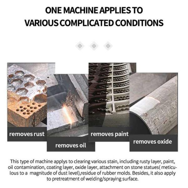 Multifunctional Handheld Fiber Laser Cleaning Machine 3 In 1 High Efficiency