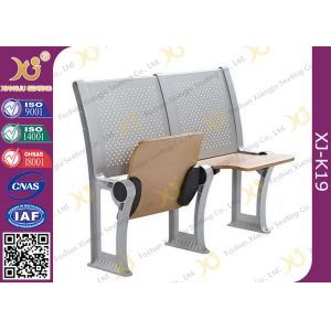 University / College Classroom Furniture Plywood Seating Steel Iron Leg