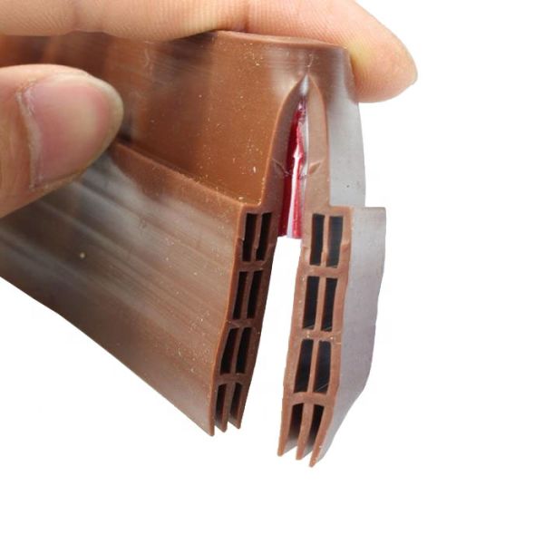 Black Silicone Door Weather Stripping Door Draft Stopper with Material Sample 5-7days