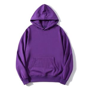 Blank Plain Unisex Polyester Cotton Hoodies Sweatshirts Customized Logo