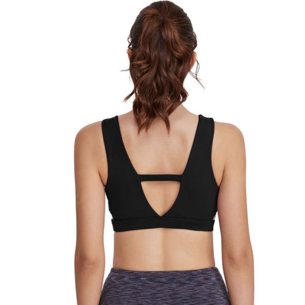 Customizable High Intensity Workout Bra 78%Polyester 22%Spandex Sheer Yoga Top