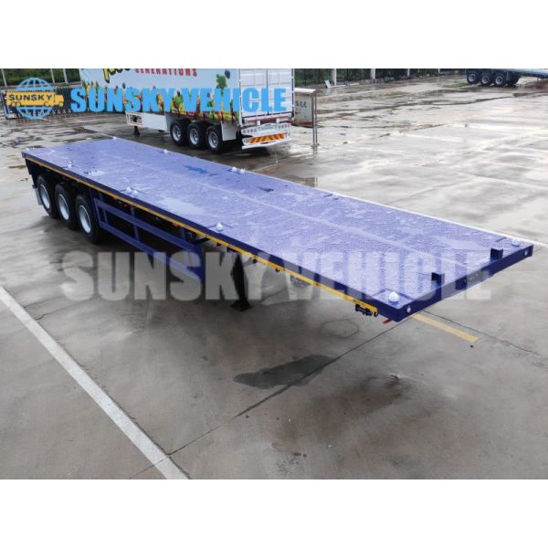 3 Axle Flatbed Semi Trailer Cargo Semi Trailer Bulk Carrier Semi Trailer