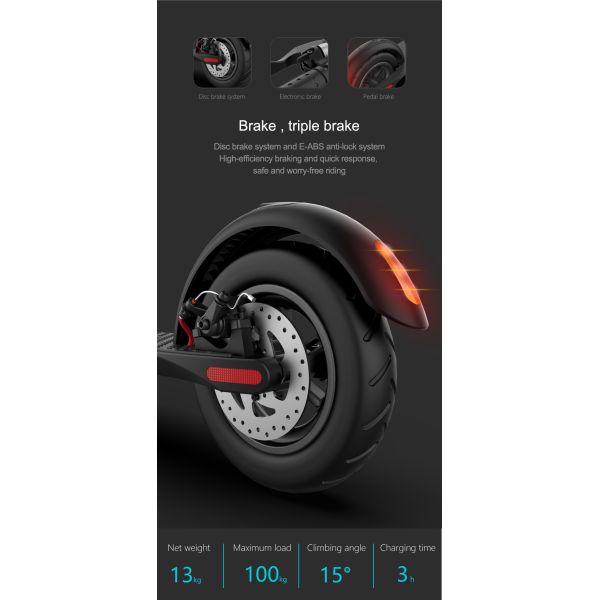 Durable Powerful Electric Scooter , Lightweight E Scooter Wear Resistant