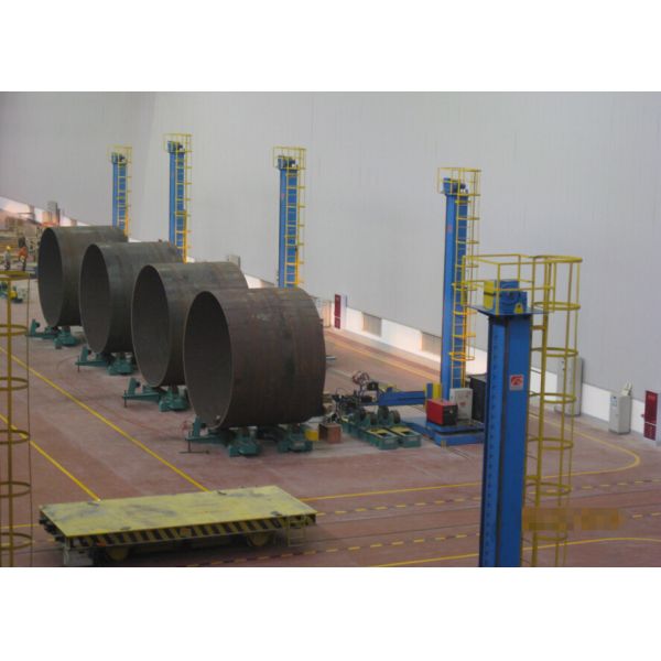 Bolt Adjustable Tank Turning Rolls With Manual Bogie , VFD Control