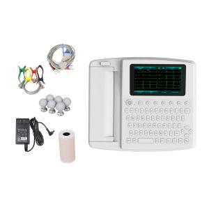 Quality Medical Printer Touch Screen ECG Machine 12 Channel for sale