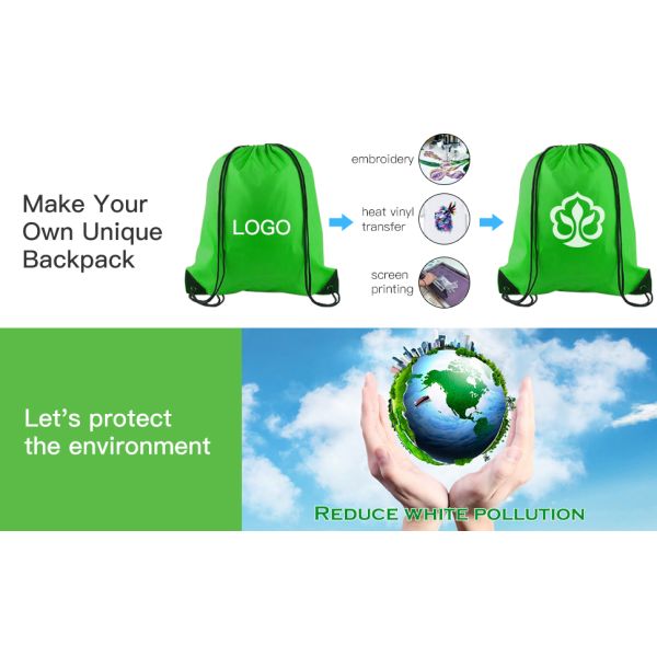 Multicolor Drawstring Backpack