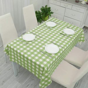 Square Green Disposable Tablecloth