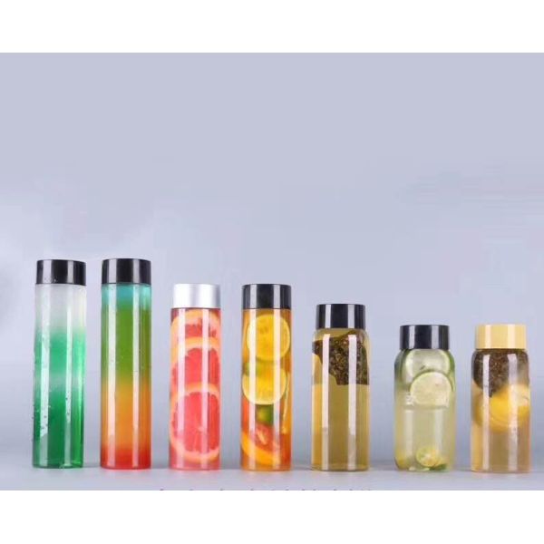 Eco Easy Open Plastic Beverage Bottles Pear - Shaped Customized Printing
