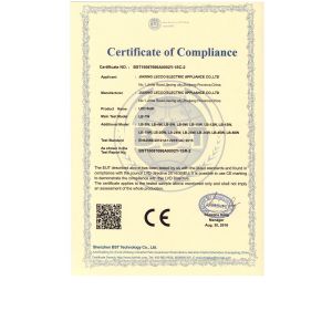 HANGZHOU LECCO ELECTRIC APPLIANCE CO.,LTD Certifications
