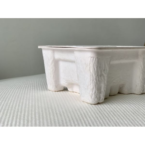 Recyclable Molded Paper Packaging Dry Press Molded Paper Pulp Boxes For Electronics