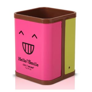 Desk Desktop Pen Holder Business Cards case plastic pen holder