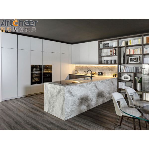 Kitchen Furniture Customized Color L Shape Kitchen Cabinets for Modern Interior Design