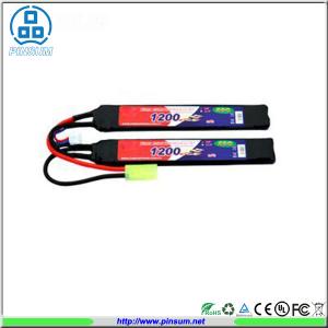 China Rechargeable RC Airsoft LiPo Battery Packs 20C 11.1V 1200mAh Long Bar Battery Packs on sale