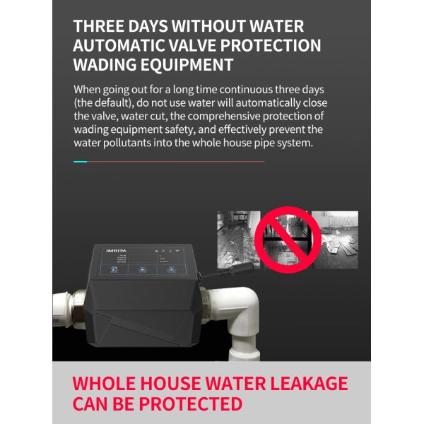 Auto Shut Off Water Leak Detector Trace Leakage Monitoring Leakproof Solution