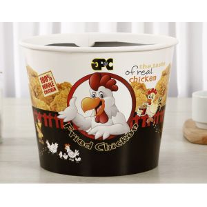 KFC High CapacityFamily Fried Chicken Paper Buckets Disposable With Lid