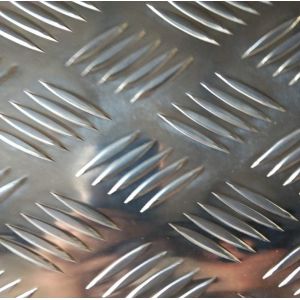 Quality Thickness 5mm 6063 Aluminum Checker Plate PVC Film Embossed Coated for sale